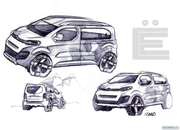 2017 Citroen Spacetourer 4x4 E Concept - фотография 14 из 16 2017 Citroen Spacetourer 4x4 E Concept - фотография 14 из 16
