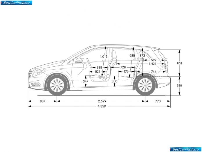 2012 Mercedes-Benz B-class - фотография 160 из 178