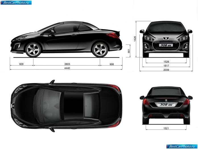 2012 Peugeot 308 Cc - фотография 12 из 14 2012 Peugeot 308 Cc - фотография 12 из 14