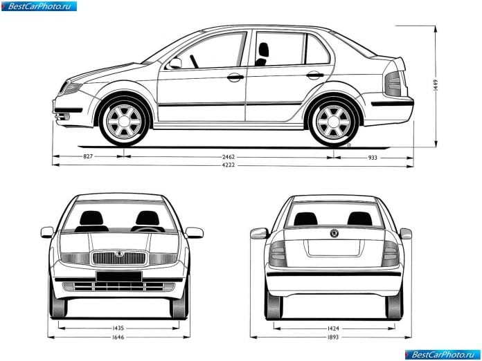 2001 Skoda Fabia Sedan - фотография 10 из 11