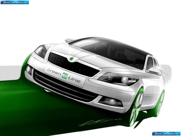 2010 Skoda Octavia Green E Line Concept - фотография 16 из 28 2010 Skoda Octavia Green E Line Concept - фотография 16 из 28