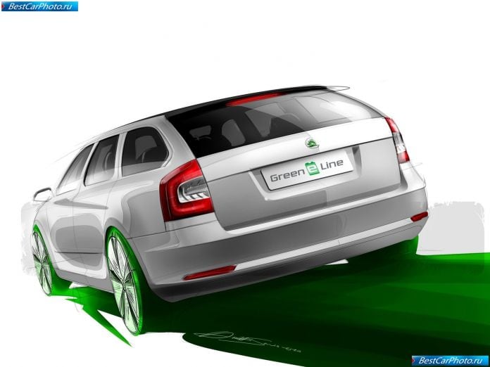 2010 Skoda Octavia Green E Line Concept - фотография 17 из 28 2010 Skoda Octavia Green E Line Concept - фотография 17 из 28