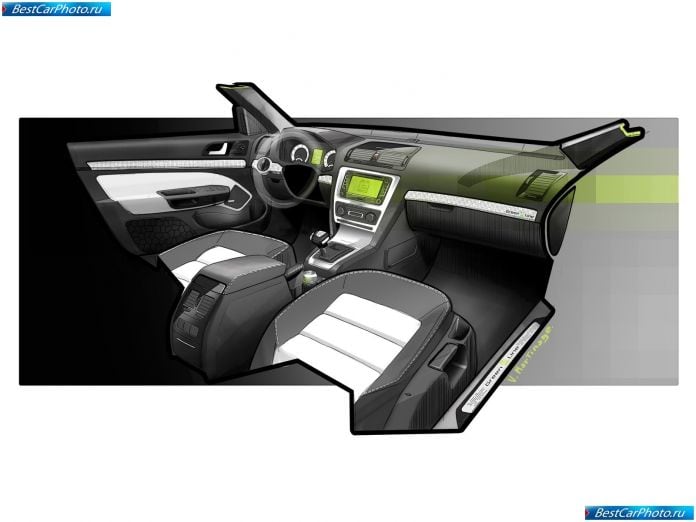 2010 Skoda Octavia Green E Line Concept - фотография 19 из 28 2010 Skoda Octavia Green E Line Concept - фотография 19 из 28