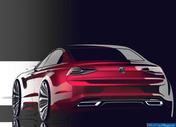 2014 Volkswagen New MidSize Coupe Concept - фотография 15 из 23