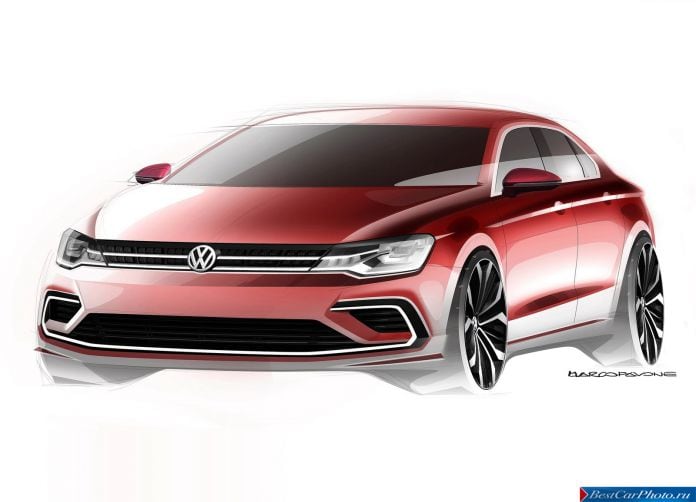 2014 Volkswagen New MidSize Coupe Concept - фотография 17 из 23