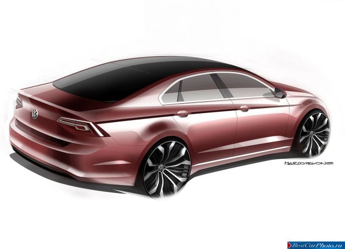 2014 Volkswagen New MidSize Coupe Concept - фотография 19 из 23