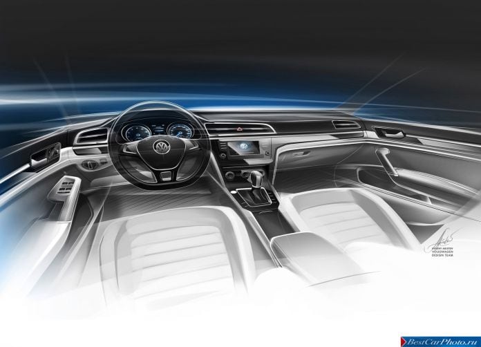 2014 Volkswagen New MidSize Coupe Concept - фотография 20 из 23